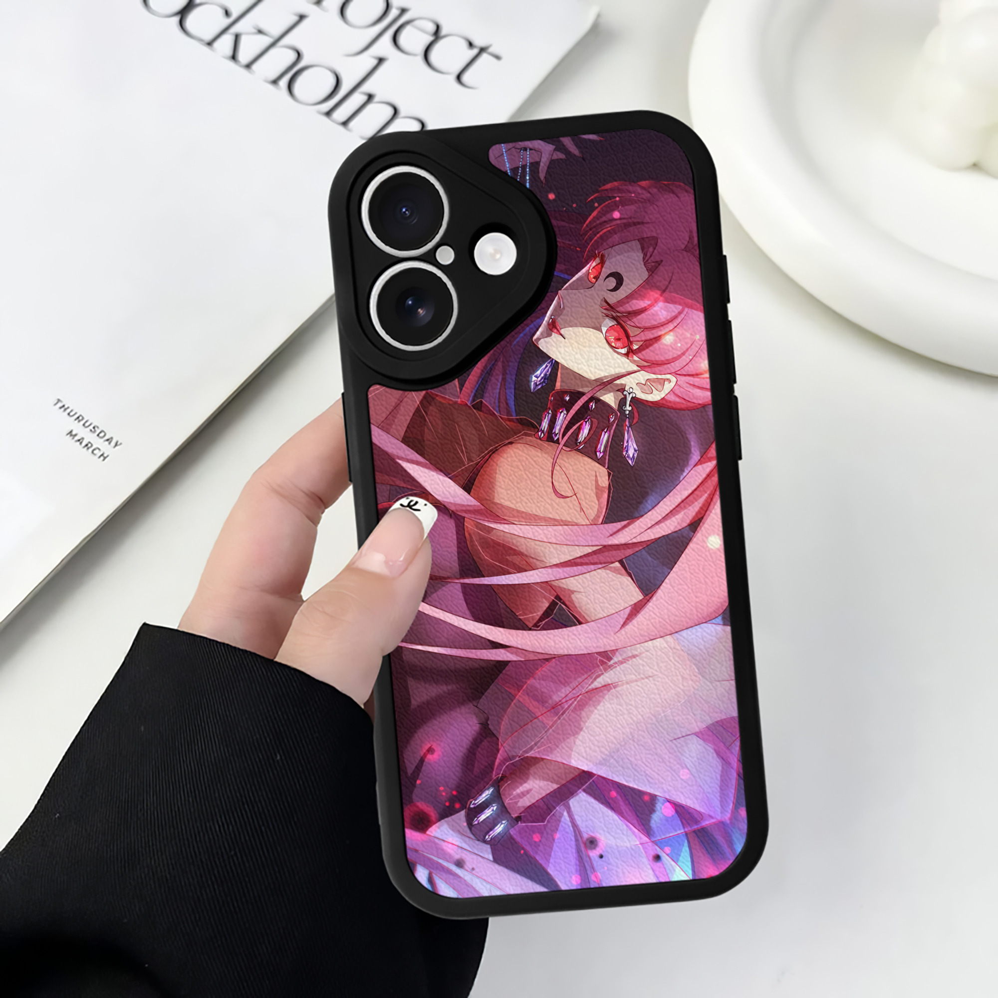 （画像用） 美少女戦士セーラームーン Sailor Moon 【iPhone 16シリーズ対応】シリコンスマホケース（レザー調） 材質：シリコン